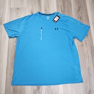 Under Armour T-Shirt 3XL Blue Tech Breeze Short Sleeve New